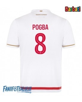 AS Monaco Paul Pogba #8 Tricou Fotbal Replică 2025-26 Barbati Acasa